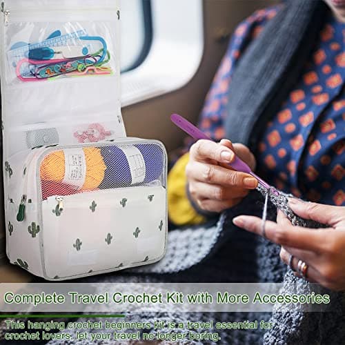 Coopay Crochet Set, Crochet Kits for Beginners Adults With Wool and Pattern, Knitting Starter Kit for Adults Kids, Starter Crochet Kit, Best Crochet Kits for Beginners Kids, Knitting Set — view 3