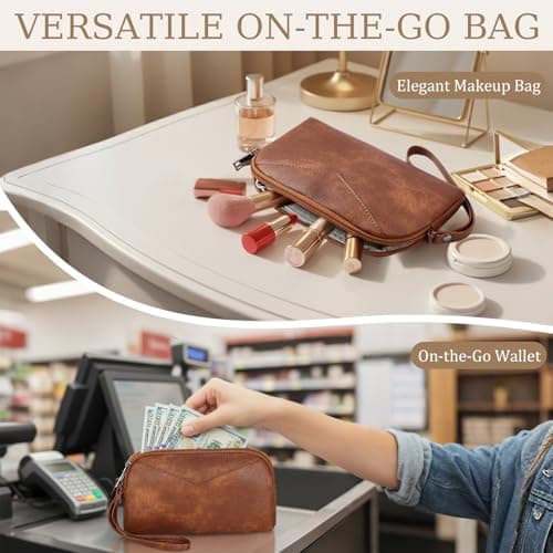 LEASOUL Rucksack Bag for Women, Vegan Leather Backpack Womens, Ladies Fashion Backpacks for Work University Travel Business — view 5
