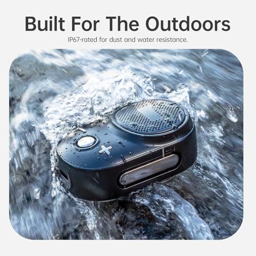 Divoom Itour-S Portable Mini Wearable Bluetooth Speaker, Big Audio and Punchy Bass,Clip-On Design, IP67 Waterproof and Dustproof,10 Hours Playtime,Outdoor Speaker for Home Travel Office (Black) — view 4