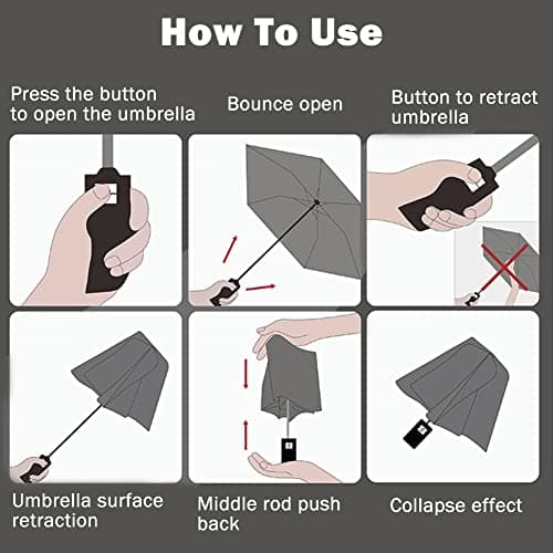 Clear Umbrella,Folding Clear Umbrellas for Weddings,Compact Travel Umbrella — view 4