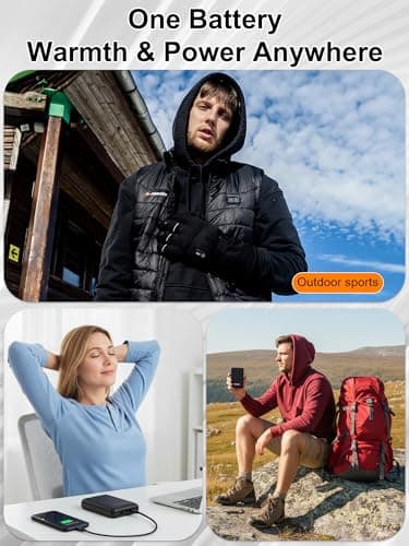 5V2.1A Power Bank 10000mAh with USB Charging Port for Heated Vest — view 4