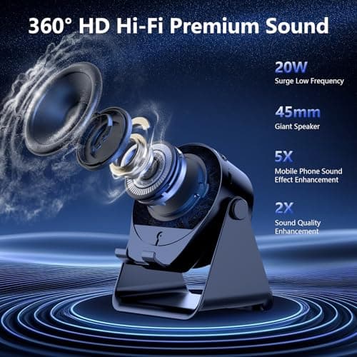 Gifts For Men,Wireless Induction Bluetooth Speaker with Charger Phone Stand — view 6