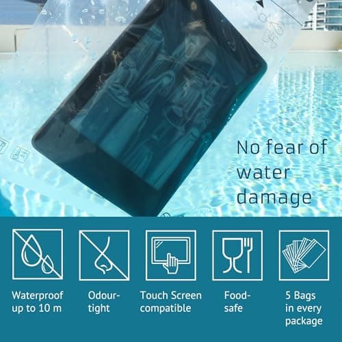 Noaks Bags M | 5 pcs | Dry bags - protective covers - ZIP bags | 100% waterproof up to 10 m, odour-proof, food safe, airtight — view 2
