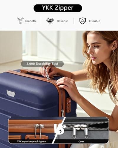 COOLIFE 24 Inch Medium Suitcase for Holiday Travel, ABS+PC, Lightweight — view 4
