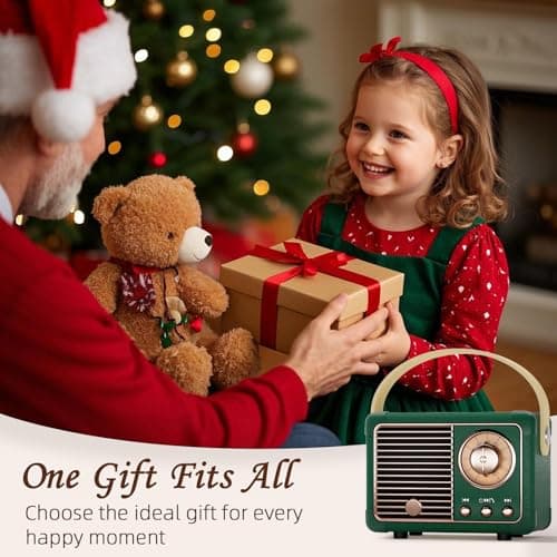 Retro Bluetooth Speaker Gifts for Men Vintage Portable Speaker Retro Decor — view 5