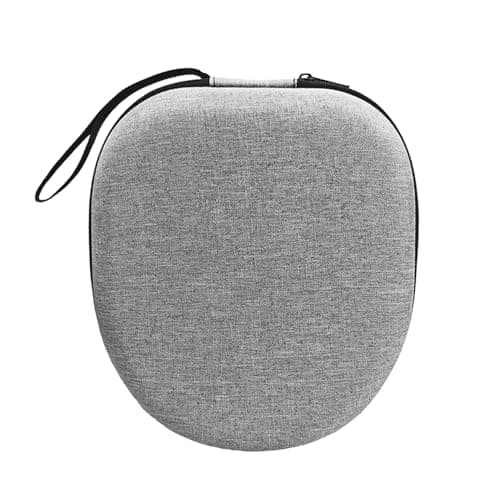 Headphone Case, Over Ear Wireless Headphones Case Universal Portable Travel Headphone Storage Cover Bag (Grey)