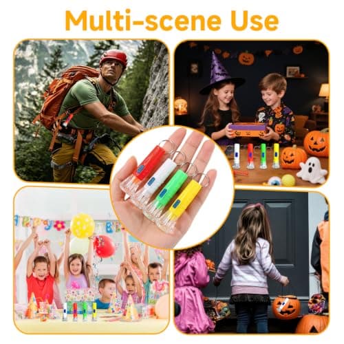 Mini Torches Keyring, 20 Pcs Torch LED Small Flashlight Pocket Keychain — view 6