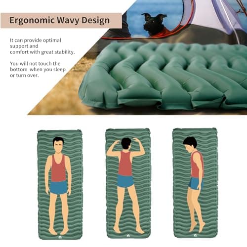 Unigear Inflatable Sleeping Mat, Compact Lightweight Camping Mat for Hiking — view 3