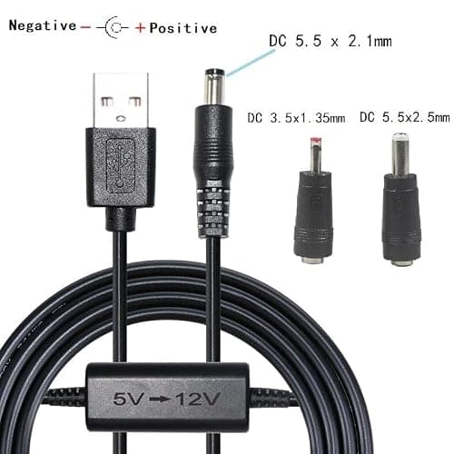 Step Up Converter,KUNCAN 5V to 12V 1A USB Step Up Voltage Transformer DC Power Cable with Barrel Jack Booster Module(5V-12V) for Camera, Desk lamp, Speakers, Blue Tooth Headset — view 3