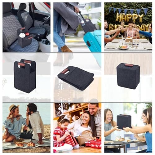 Reusable Drink Carrier Coffee Beverage Transporting Organizer Tote Bag — view 5