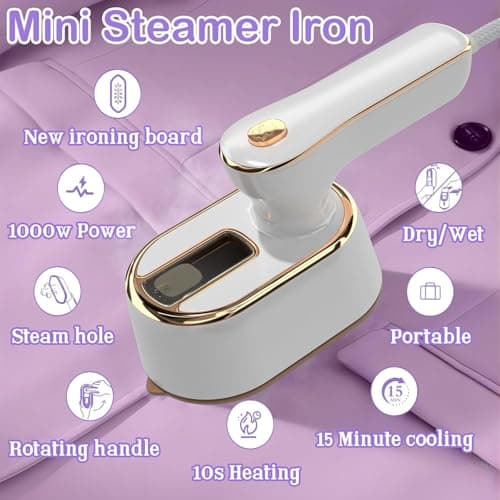 Portable Travel Steamer for Clothes – Compact Handheld Iron, Quick Heat-Up — view 2