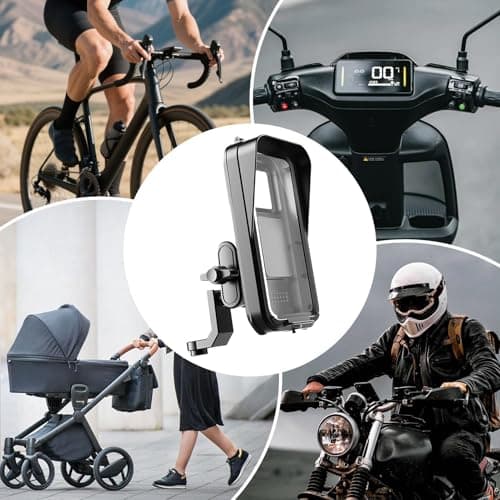 Tktouci Phone Holder for Bike Handlebar GPS Navigation Video Recording Live — view 4