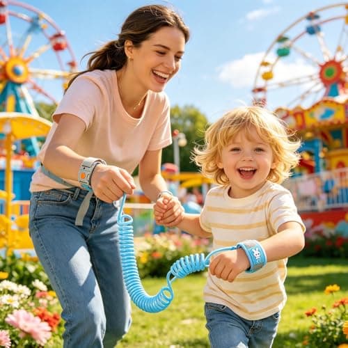 Kids Wrist Link, Retractable Magnetic Safety Strap, Anti-Lost Walking — view 3