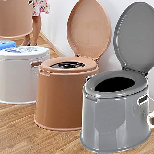 6L Large Portable Compact Toilet Potty Loo for Camping Pool Caravan Picnic & Festivals (Grey) — view 4