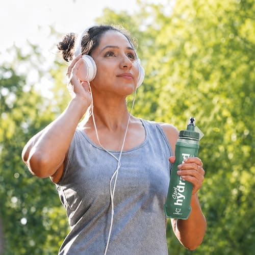 LYNXFIT Soft Flask 350ml (2 Pack) – Collapsible Running Water Bottle, BPA Free TPU Hydration Flask with Bite Valve, Leakproof Foldable Water Bottle for Hydration Vest, Trail Running, Cycling, Hiking — view 3