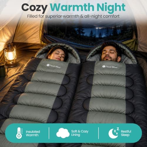 Trimming Shop Hooded Sleeping Bag, Camping Sleeping Bag, Straight Design — view 6