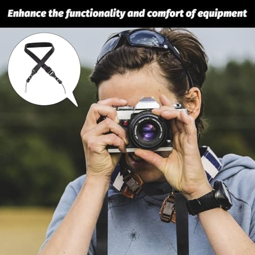 1PCS Binocular Strap Adjustable Camera Strap Weave Binoculars Straps Neck Shoulder,Camera Neck Strap,Quick Release Camera Strap with Anti-slip,Safety Tether Crossbody Sling Band for Cameras Camcorder — view 4