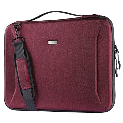 TECHGEAR Hard Shell Case for 15.6-16" Laptops, Zipped Travel Shockproof Sleeve Case, Shoulder Strap, fits Lenovo Yoga 720 IdeaPad 310 320 ThinkPad T570/Dell Inspiron 15/HP Envy 15/15.6" Notebooks etc