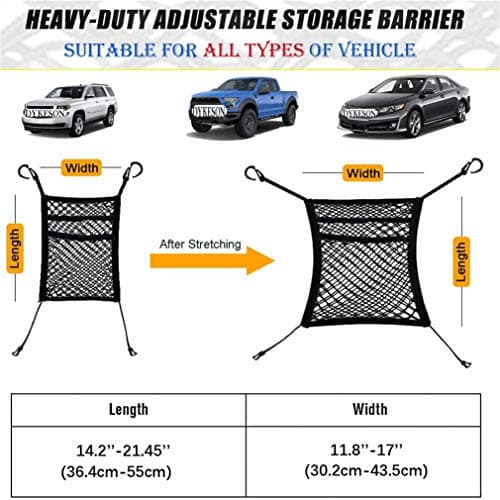 DYKESON Pet Barrier, Dog Car Organizer, Expandable Storage Pouch, Handbag Holder, Universal Fit for Cars, SUVs, Trucks – Drive More — view 6