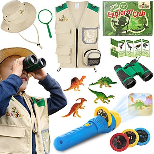 Cheerful Children Toys Kids Explorer Kit with Dinosaur Torch Projector