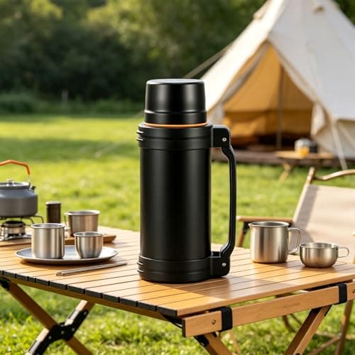 Kinberry 2L Large Flask, Keeps Drinks Hot & Cold for Travel & Camping — view 6