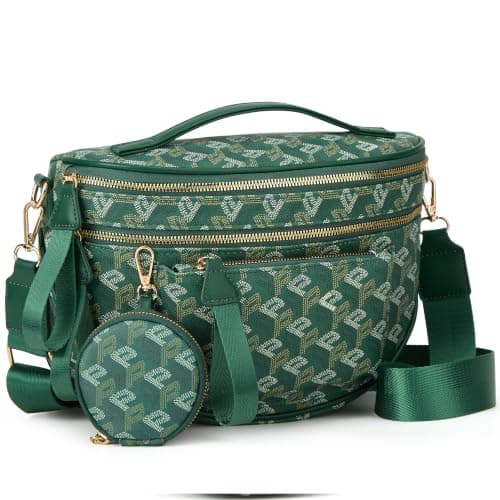Crossbody Bag Bum Bag for Women Spacious Purse Fanny Packs Belt Bag Vegan Leather Gift for Mother Wife Mom — view 3