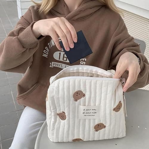 ChAusa Embroidery Nappys Organiser, Portable Biaper Bag for Travel Mother — view 3