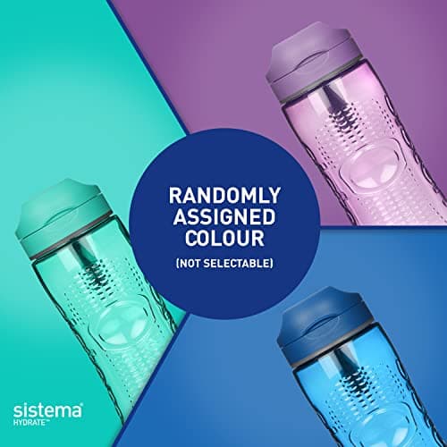 Sistema Hydrate Tritan Active Sports Water Bottle | 800 ml | Leakproof Water Bottle | BPA-Free | Assorted colors — view 2