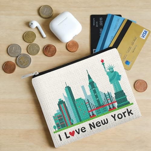 New York Girls Trip Coin Purses New York Lovers Gifts NYC Travel Vacation Coin Wallet Pouch for Women Friend Sister Girls Weekend Birthday Christmas Bachelor Party Friendship Gifts Wallet Purse — view 6