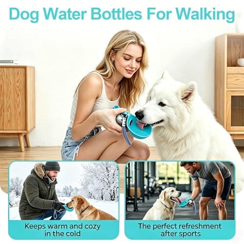 2 in 1 Portable Dog Water Bottle, Dog Water Bottles for Walking — view 4