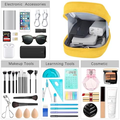 JINSI Small Cable Organiser Bag Travel Electronics Pouch — view 6