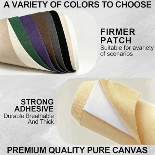 Canvas Repair Patches 4 x 79 inch Waterproof Fabric Tape(Beige) — view 3