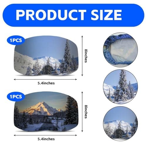 HINFHI 2 Pieces Of Ski Goggles Protective Cover, Ski Goggles Accessories, Anti-Scratch Protective Cover, Ski Equipment. — view 2