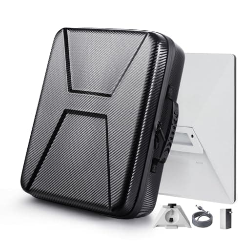 Starlink Mini Case, Portable Shockproof EVA Starlink Case Travel Organizer Storage Bag Protective Waterproof with Carrying Handle for Starlink Mini Router & Accessories (Black)