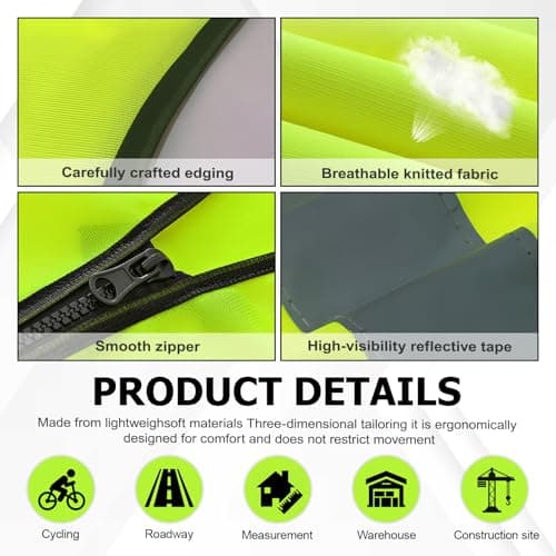 2 in 1 Warning Triangles kit,Cars Emergency Breakdown Safety Vest Kit — view 3