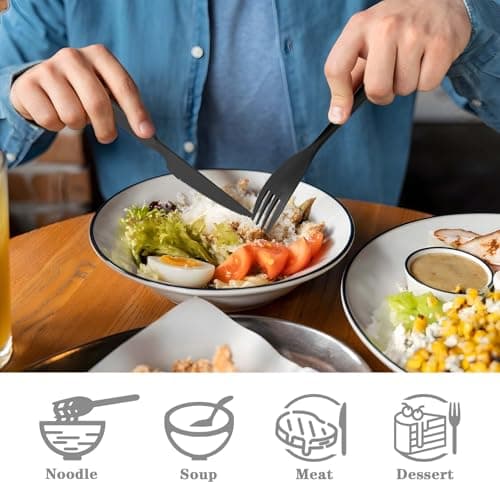 Travel Utensil Set with Case, Plastic Cutlery Sets — view 6