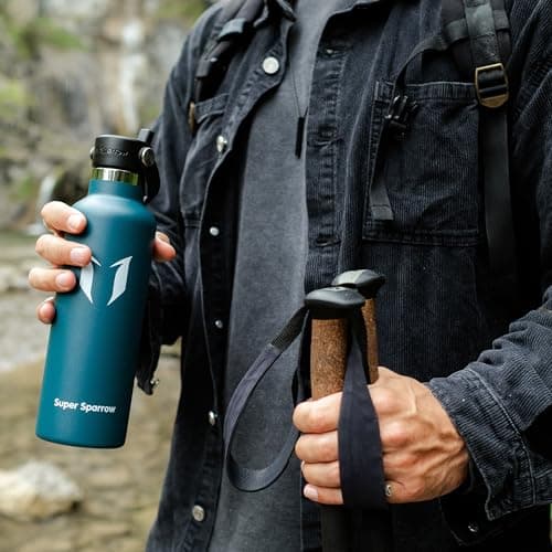 Sparrow Insulated Water Bottle Kids 500ml Metal Drinks Bottle with Straw — view 6