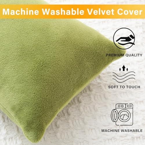 TaiBest 2 Pack Small Pillow, Memory Foam Mini Pillow 11 X 7 Inches for Travel, Sleeping, Nap and Neck, Knee, Lumbar Support, Tiny Pillow Cushion for Pet, Dogs (Green) — view 3