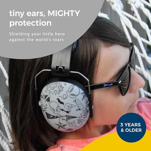 Banz Kids Ear Defenders - Snr 25dB Noise Cancelling Headphones for Children Ages 2 Years & Up - Sound Blocking Protection Earmuffs — view 2