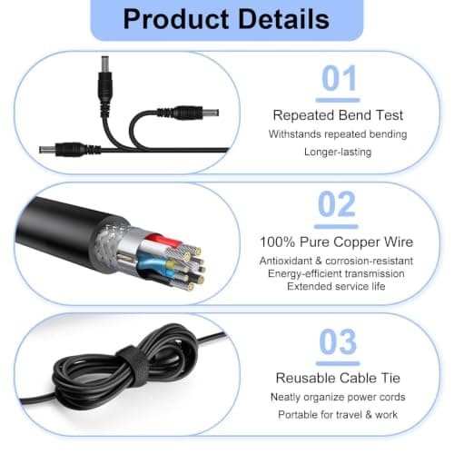 24V Power Supply Cable for Logitech G29 G920 G923 G27 G940 G25 Racing Wheel — view 5