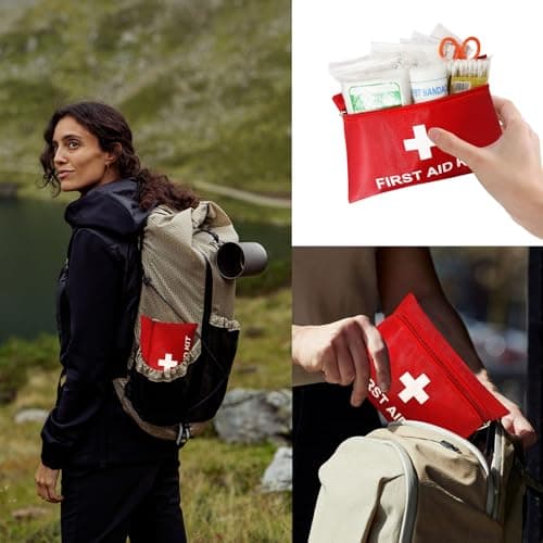 QILUCKY Mini First Aid Kit,124PCS Small Portable Emergency Kit for Travel — view 5
