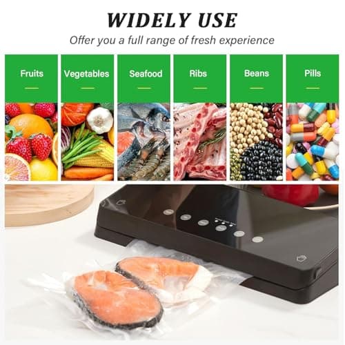 100 Pcs Vacuum Food Sealer Bags 20X30cm Bags, Commercial Grade Textured Food Vacuum Sealer Bag, Thick Embossed Bags for Food Storage and Sous Vide Cooking, BPA Free (30 * 20CM) — view 6