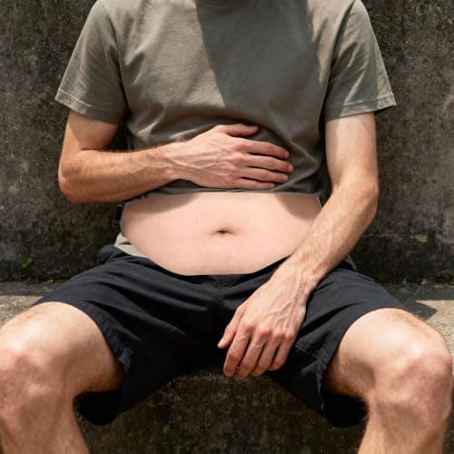 Belly Bag, Belly Novelty Waist Men Funny Dad Bum Bag Adjustable Belt Realistic 3D Print Storage Pouch for Festivals Travel and Joke Novelty — view 4