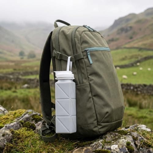 Collapsible Water Bottle, 620 ml Foldable Water Bottle 22 x 7.5 cm — view 4