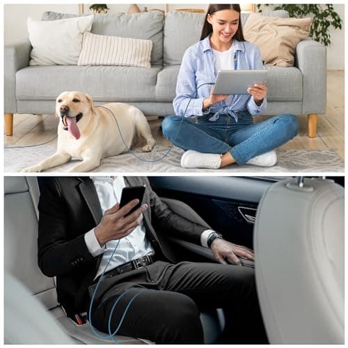 USB C Charger Cable 1M 3Pack Type C Cable Fast Charging, Braided USB A to USB-C Phone Charger Cable USBC for iPhone 17/16/15,Samsung Galaxy S10 S9 S8 Plus, Note 10 9 8, LG V50 V40 G8 G7 — view 4