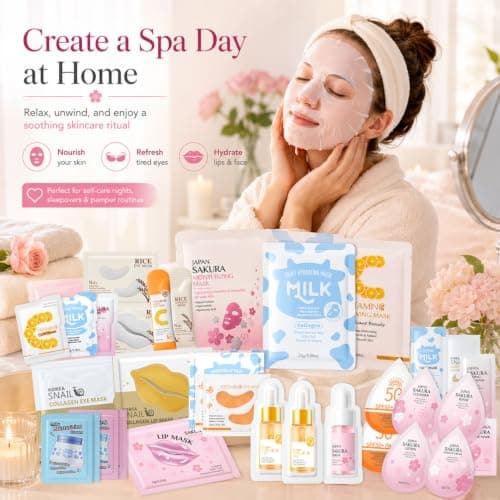 35PCS Korean Skincare Set, Pamper Gifts for Women, Mini Beauty Set — view 4