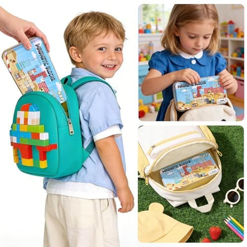 MEESHEEP Magnetic Blocks Travel Set for Kids Toddlers Travel Games Farm — view 6