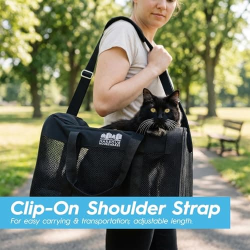Harbour Housewares Foldable Cat Carrier Bag - Large — view 4