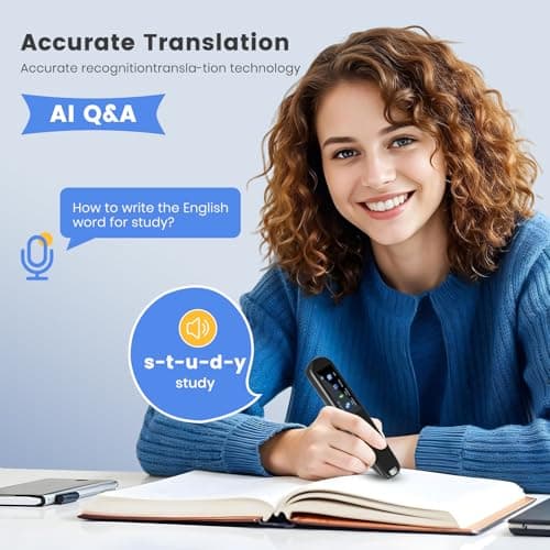 HuuppHip Scan Reader Pen with OCR Technology, 112 Language Translator, 12 O — view 6