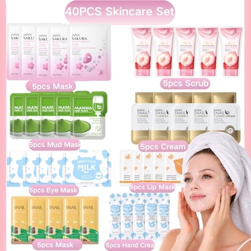 40PCS Skincare Set - Pamper Gifts for Women, Skincare Gift Set, Gift Box — view 2